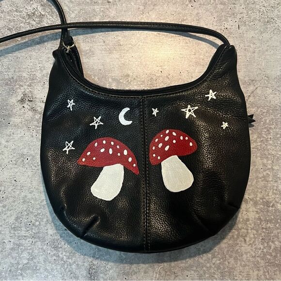 Vintage Leather painted Stone Mountain mini fairy purse - Picture 4 of 10